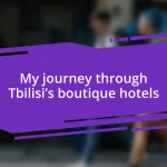 My journey through Tbilisi’s boutique hotels